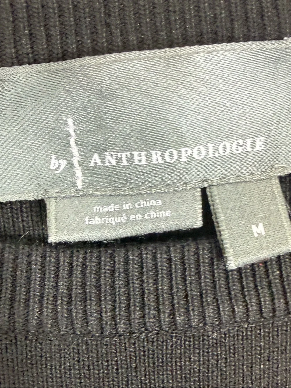 Anthropologie White And Black Knit Top